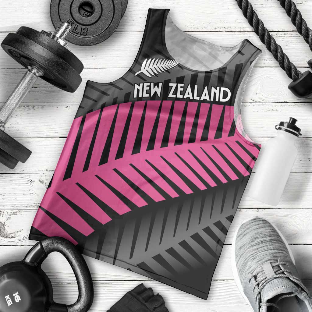 New Zealand Silver Fern Rugby Custom Men Tank Top 2025 All Black Go Champions - Polynesian Pride