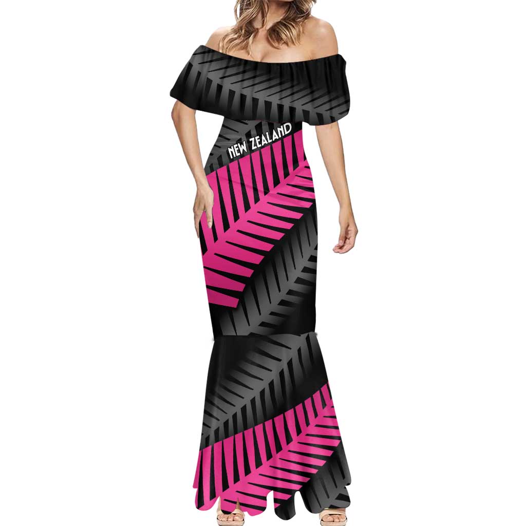 New Zealand Silver Fern Rugby Custom Mermaid Dress 2025 All Black Go Champions - Polynesian Pride
