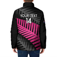 New Zealand Silver Fern Rugby Custom Padded Jacket 2025 All Black Go Champions - Polynesian Pride