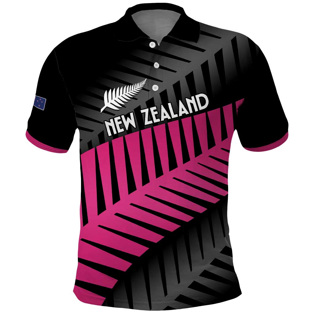 New Zealand Silver Fern Rugby Custom Polo Shirt 2025 All Black Go Champions - Polynesian Pride