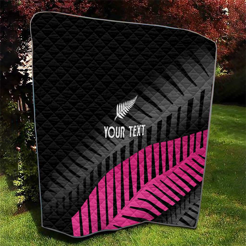 New Zealand Silver Fern Rugby Custom Quilt 2025 All Black Go Champions - Polynesian Pride