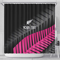 New Zealand Silver Fern Rugby Custom Shower Curtain 2025 All Black Go Champions - Polynesian Pride