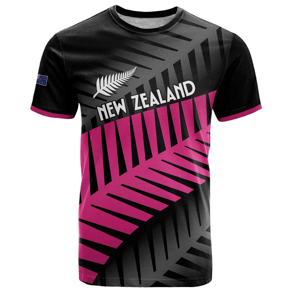 New Zealand Silver Fern Rugby Custom T Shirt 2025 All Black Go Champions - Polynesian Pride