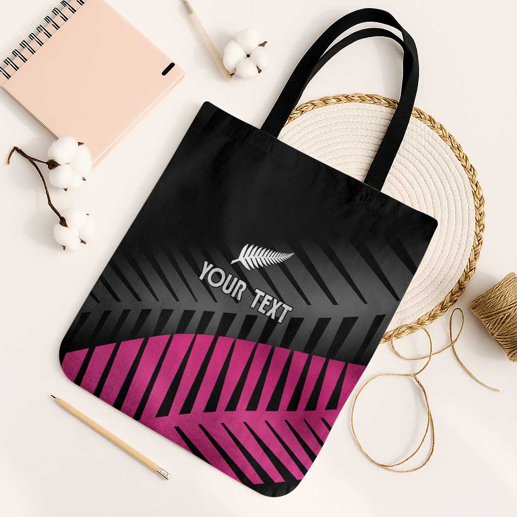 New Zealand Silver Fern Rugby Custom Tote Bag 2025 All Black Go Champions - Polynesian Pride