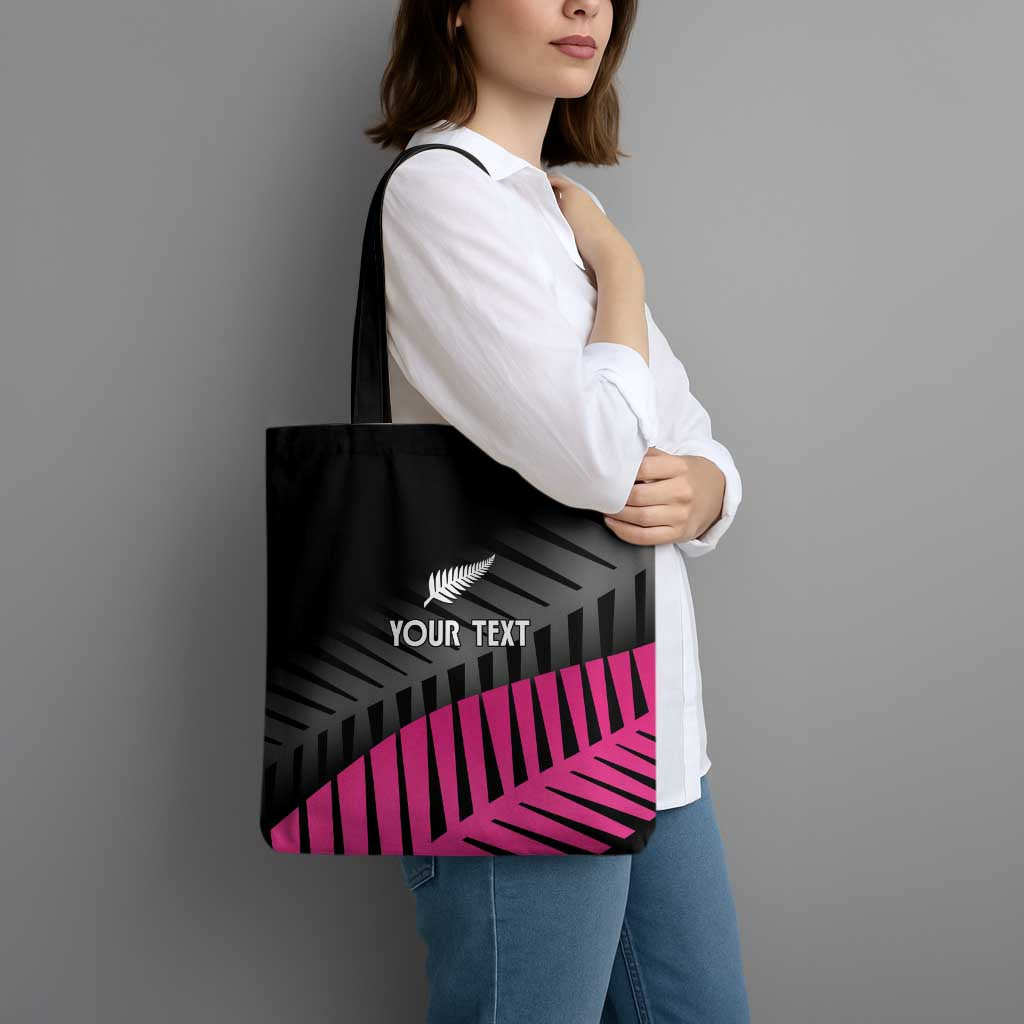 New Zealand Silver Fern Rugby Custom Tote Bag 2025 All Black Go Champions - Polynesian Pride