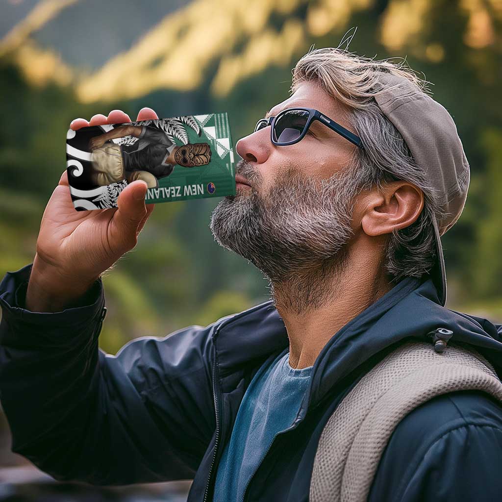 New Zealand South Africa Rugby 4 in 1 Can Cooler Tumbler Springboks Kente All Black Maori Together - Polynesian Pride