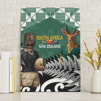 New Zealand South Africa Rugby Canvas Wall Art Springboks Kente All Black Maori Together - Polynesian Pride
