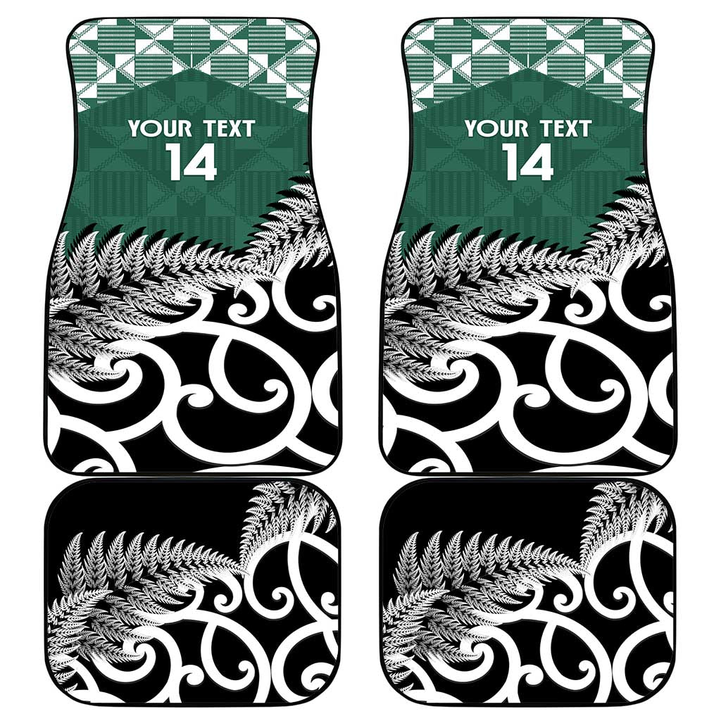 New Zealand South Africa Rugby Car Mats Springboks Kente All Black Maori Together - Polynesian Pride