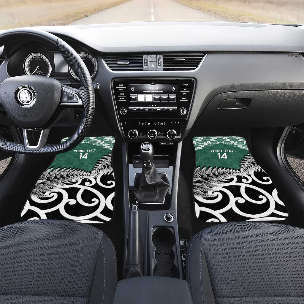 New Zealand South Africa Rugby Car Mats Springboks Kente All Black Maori Together - Polynesian Pride