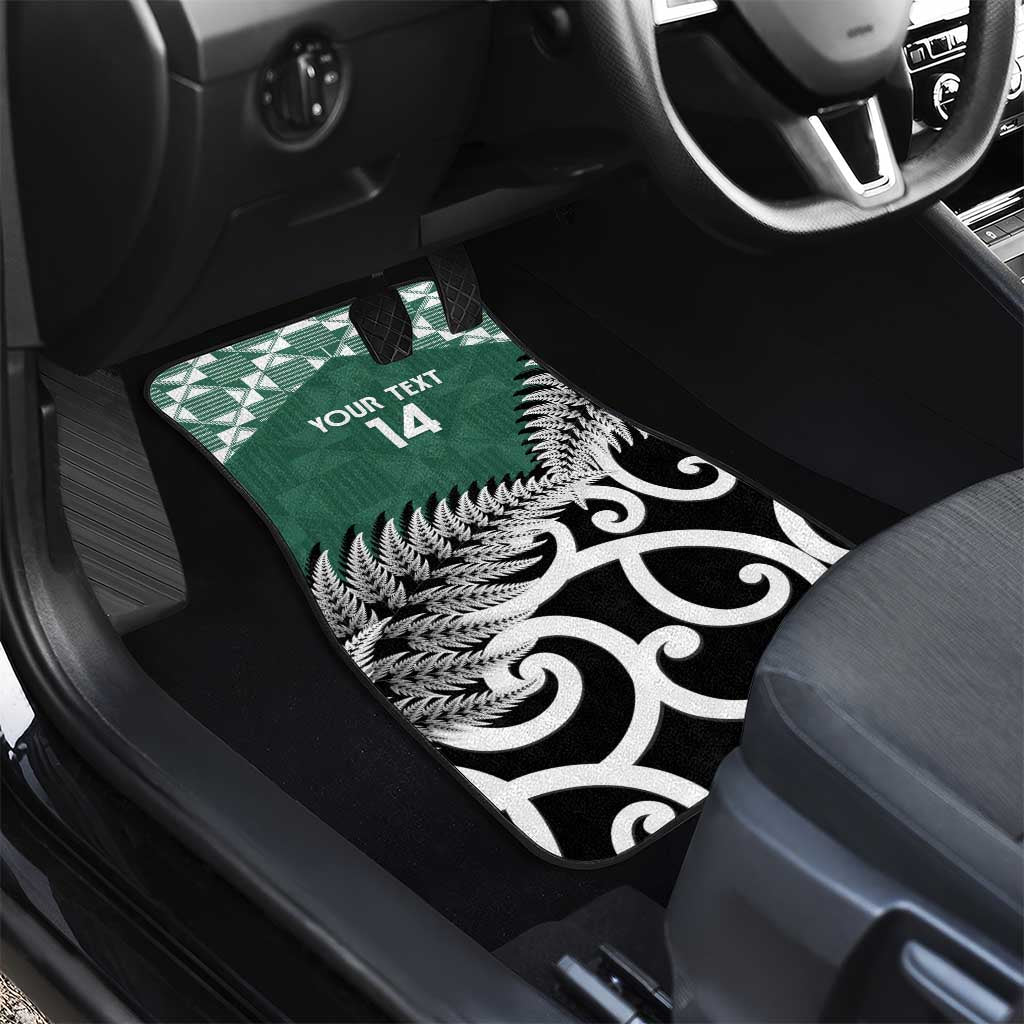New Zealand South Africa Rugby Car Mats Springboks Kente All Black Maori Together - Polynesian Pride