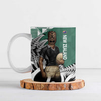 New Zealand South Africa Rugby Ceramic Mug Springboks Kente All Black Maori Together - Polynesian Pride