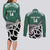 New Zealand South Africa Rugby Custom Couples Matching Long Sleeve Bodycon Dress and Long Sleeve Button Shirt Springboks Kente All Black Maori Together - Polynesian Pride