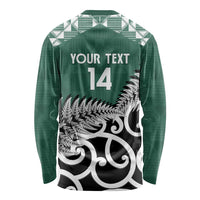 New Zealand South Africa Rugby Custom Long Sleeve Shirt Springboks Kente All Black Maori Together - Polynesian Pride