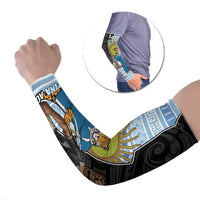 New Zealand Argentina Rugby Arm Sleeves 2025 Los Pumas All Black Together - Polynesian Pride