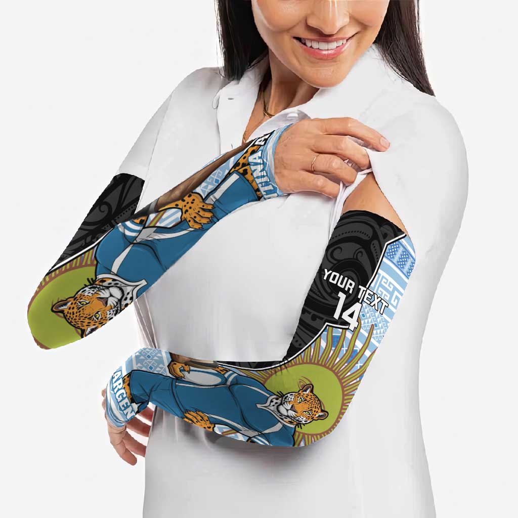 New Zealand Argentina Rugby Arm Sleeves 2025 Los Pumas All Black Together - Polynesian Pride