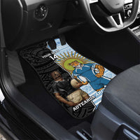 New Zealand Argentina Rugby Car Mats 2025 Los Pumas All Black Together - Polynesian Pride