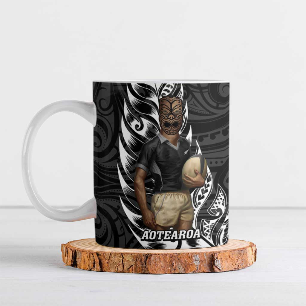 New Zealand Argentina Rugby Ceramic Mug 2025 Los Pumas All Black Together - Polynesian Pride