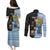 New Zealand Argentina Rugby Custom Couples Matching Puletasi and Long Sleeve Button Shirt 2025 Los Pumas All Black Together - Polynesian Pride