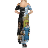 New Zealand Argentina Rugby Custom Family Matching Summer Maxi Dress and Hawaiian Shirt 2025 Los Pumas All Black Together - Polynesian Pride