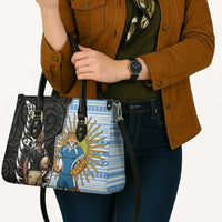 New Zealand Argentina Rugby Leather Bag 2025 Los Pumas All Black Together - Polynesian Pride