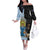 New Zealand Argentina Rugby Custom Off The Shoulder Long Sleeve Dress 2025 Los Pumas All Black Together - Polynesian Pride