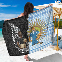 New Zealand Argentina Rugby Sarong 2025 Los Pumas All Black Together - Polynesian Pride