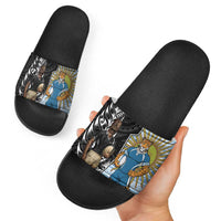 New Zealand Argentina Rugby Slide Sandals 2025 Los Pumas All Black Together - Polynesian Pride