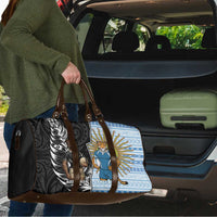 New Zealand Argentina Rugby Travel Bag 2025 Los Pumas All Black Together - Polynesian Pride