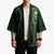 New Zealand Skull Darts Kimono Aotearoa Maori Chest Tattoo Stylized Green - Polynesian Pride