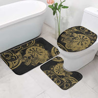 New Zealand Darts Bathroom Set Skull In Dart We Trust Maori Pattern - Polynesian Pride