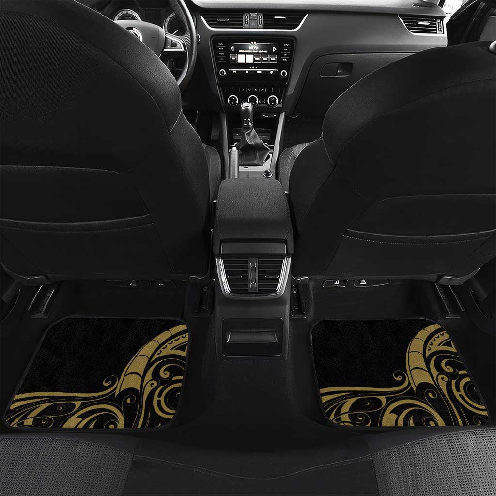 New Zealand Darts Car Mats Skull In Dart We Trust Maori Pattern - Polynesian Pride