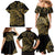 New Zealand Darts Family Matching Mermaid Dress and Hawaiian Shirt Skull In Dart We Trust Maori Pattern - Polynesian Pride