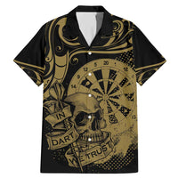New Zealand Darts Family Matching Mermaid Dress and Hawaiian Shirt Skull In Dart We Trust Maori Pattern - Polynesian Pride