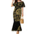 New Zealand Darts Family Matching Mermaid Dress and Hawaiian Shirt Skull In Dart We Trust Maori Pattern - Polynesian Pride