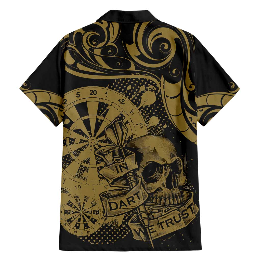 New Zealand Darts Family Matching Tank Maxi Dress and Hawaiian Shirt Skull In Dart We Trust Maori Pattern - Polynesian Pride
