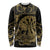 New Zealand Darts Long Sleeve Shirt Skull In Dart We Trust Maori Pattern - Polynesian Pride