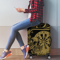 New Zealand Darts Luggage Cover Skull In Dart We Trust Maori Pattern LT14 - Polynesian Pride