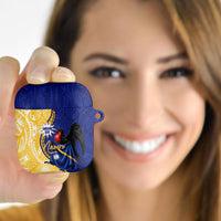 Nauru Angam Day AirPods Case Naoero Frigatebird With Flag Proud