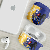 Nauru Angam Day AirPods Case Naoero Frigatebird With Flag Proud