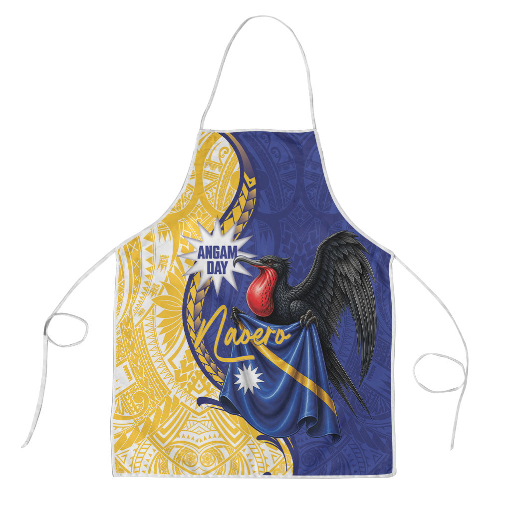 Nauru Angam Day Apron Naoero Frigatebird With Flag Proud