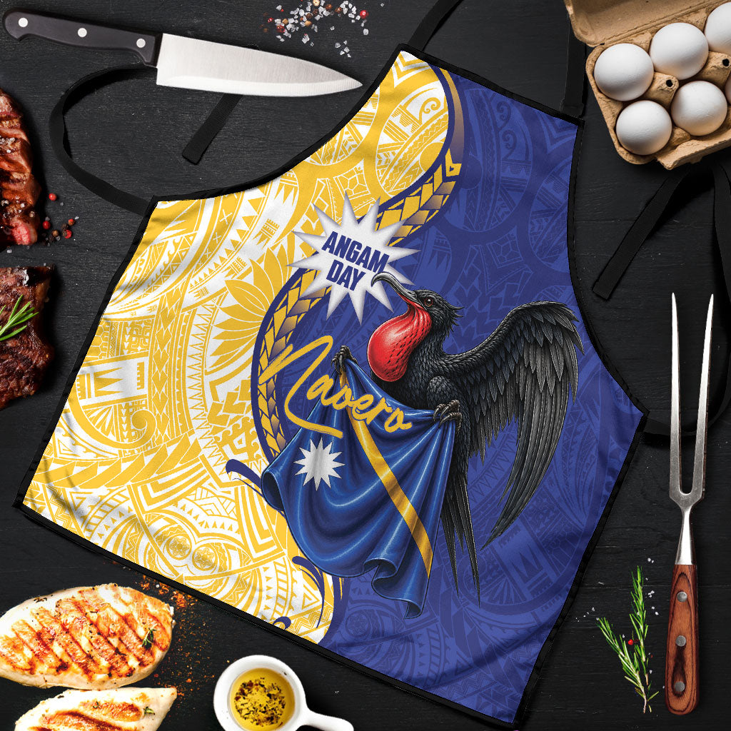 Nauru Angam Day Apron Naoero Frigatebird With Flag Proud