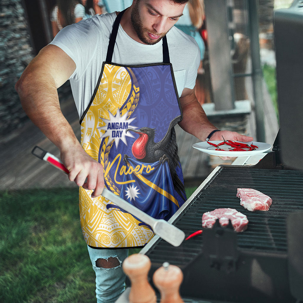 Nauru Angam Day Apron Naoero Frigatebird With Flag Proud
