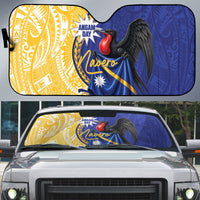Nauru Angam Day Auto Sun Shade Naoero Frigatebird With Flag Proud