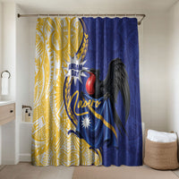 Nauru Angam Day Bathroom Set Naoero Frigatebird With Flag Proud