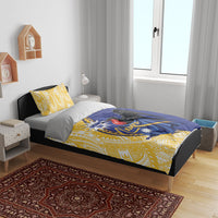 Nauru Angam Day Bedding Set Naoero Frigatebird With Flag Proud