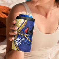 Personalised Nauru Angam Day 4 in 1 Can Cooler Tumbler Naoero Frigatebird With Flag Proud