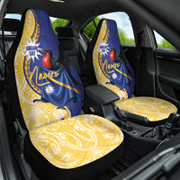 Nauru Angam Day Car Seat Cover Naoero Frigatebird With Flag Proud