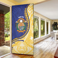 Personalised Nauru Angam Day Door Cover Naoero Frigatebird With Flag Proud