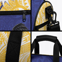 Nauru Angam Day Duffle Bag Naoero Frigatebird With Flag Proud