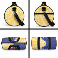 Nauru Angam Day Duffle Bag Naoero Frigatebird With Flag Proud
